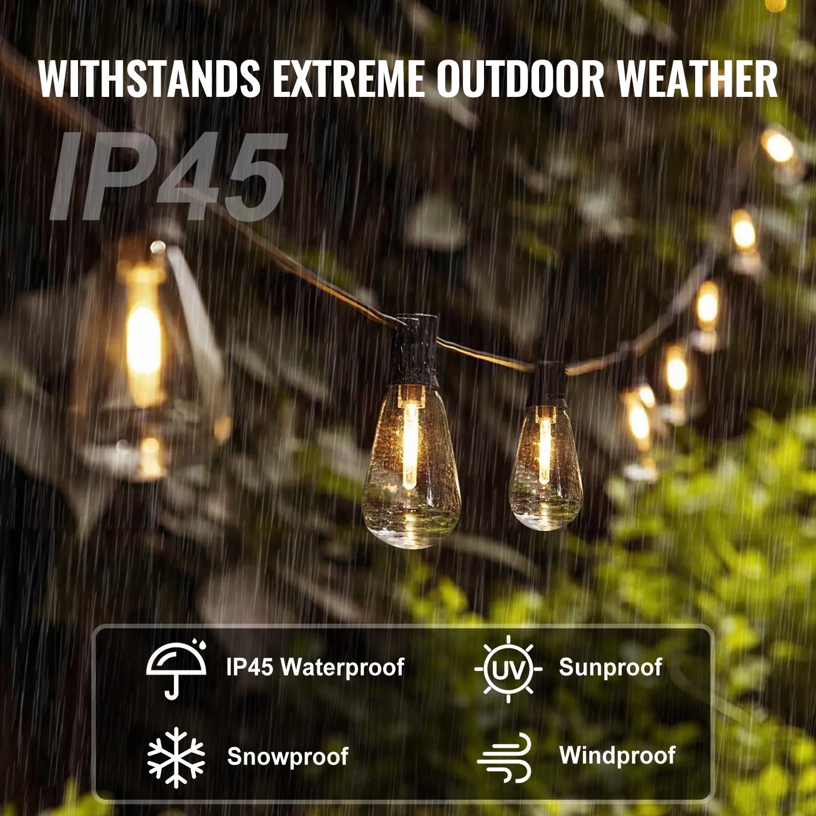 Outdoor String Lights for Garden & Patio – Perfect Lighting for World Cup 2026 Watch Parties