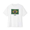 Brazil Flag Oversized Unisex T-Shirt 2026