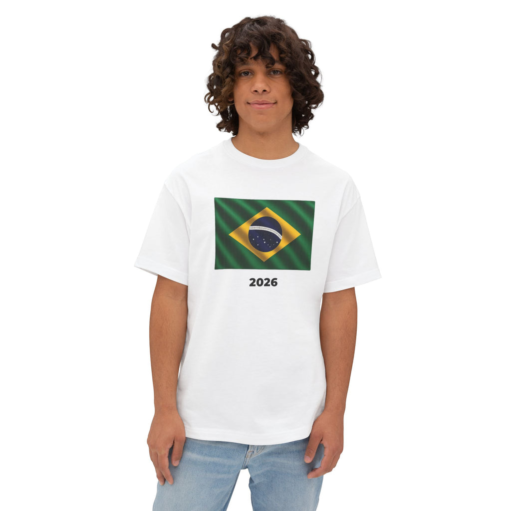 Brazil Flag Oversized Unisex T-Shirt 2026