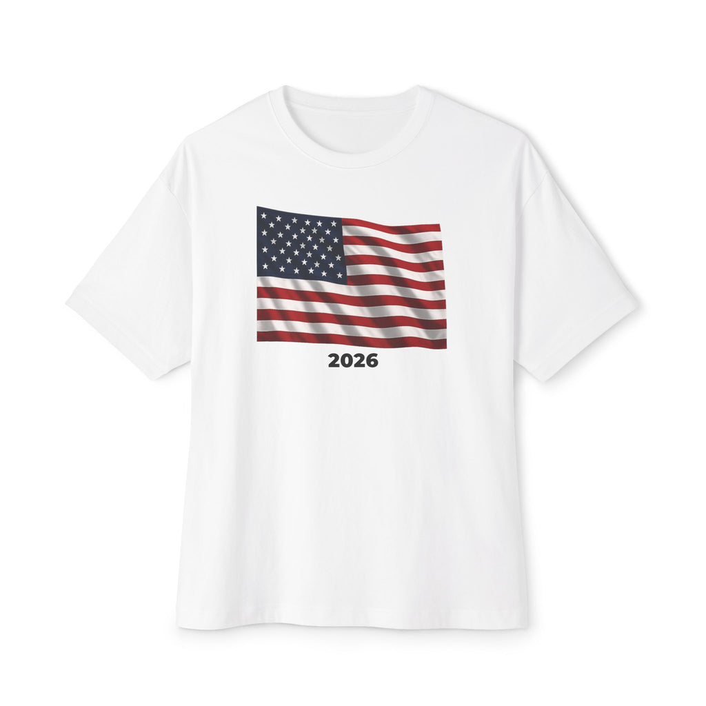 USA Flag Oversized Unisex T-Shirt 2026