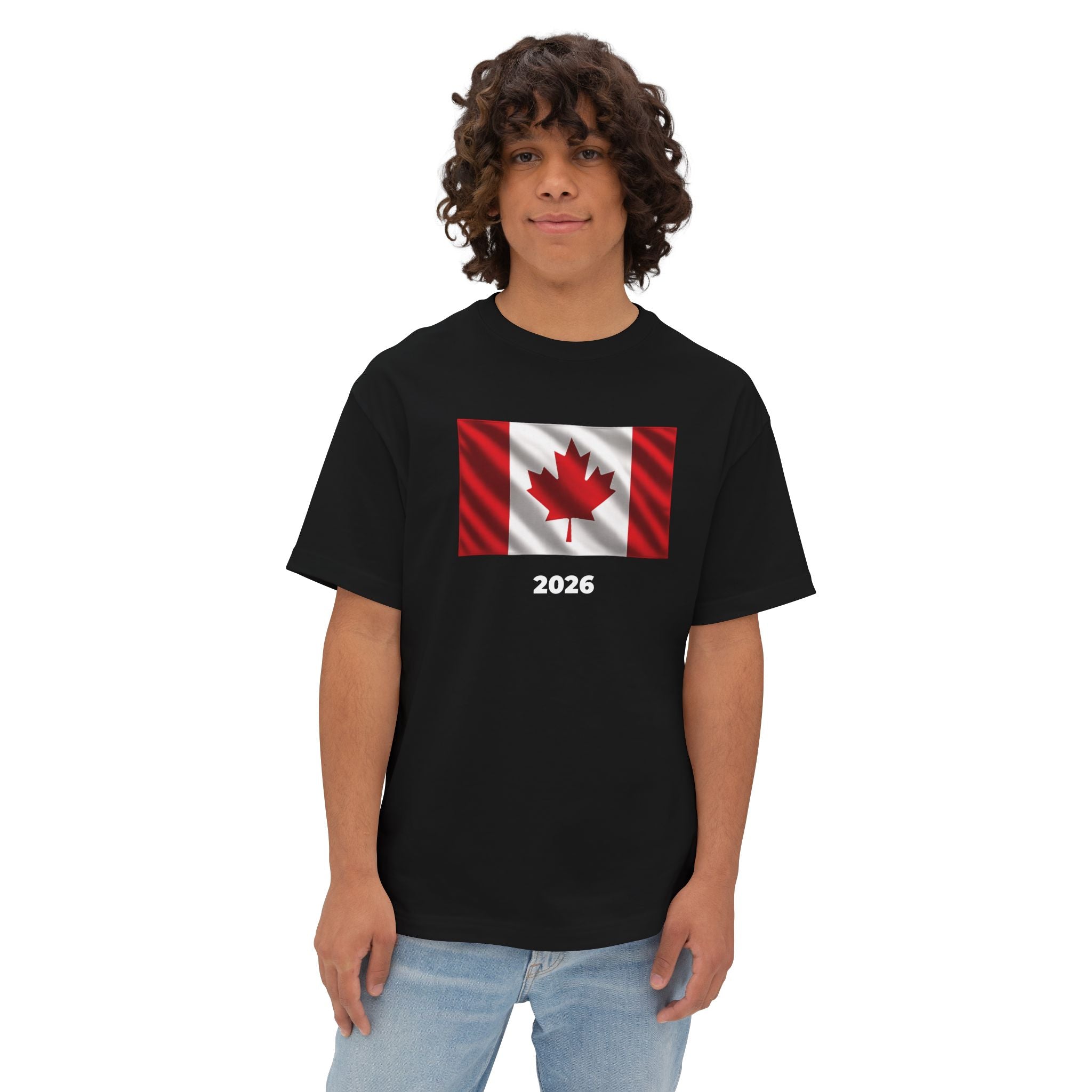 Canada Flag Oversized Unisex T-Shirt 2026