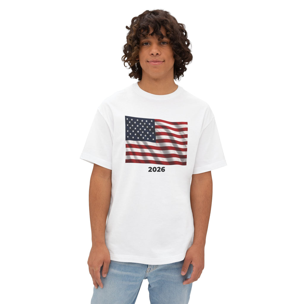 USA Flag Oversized Unisex T-Shirt 2026