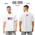 American Flag T-Shirt | USA Back Print Patriotic Shirt for Men