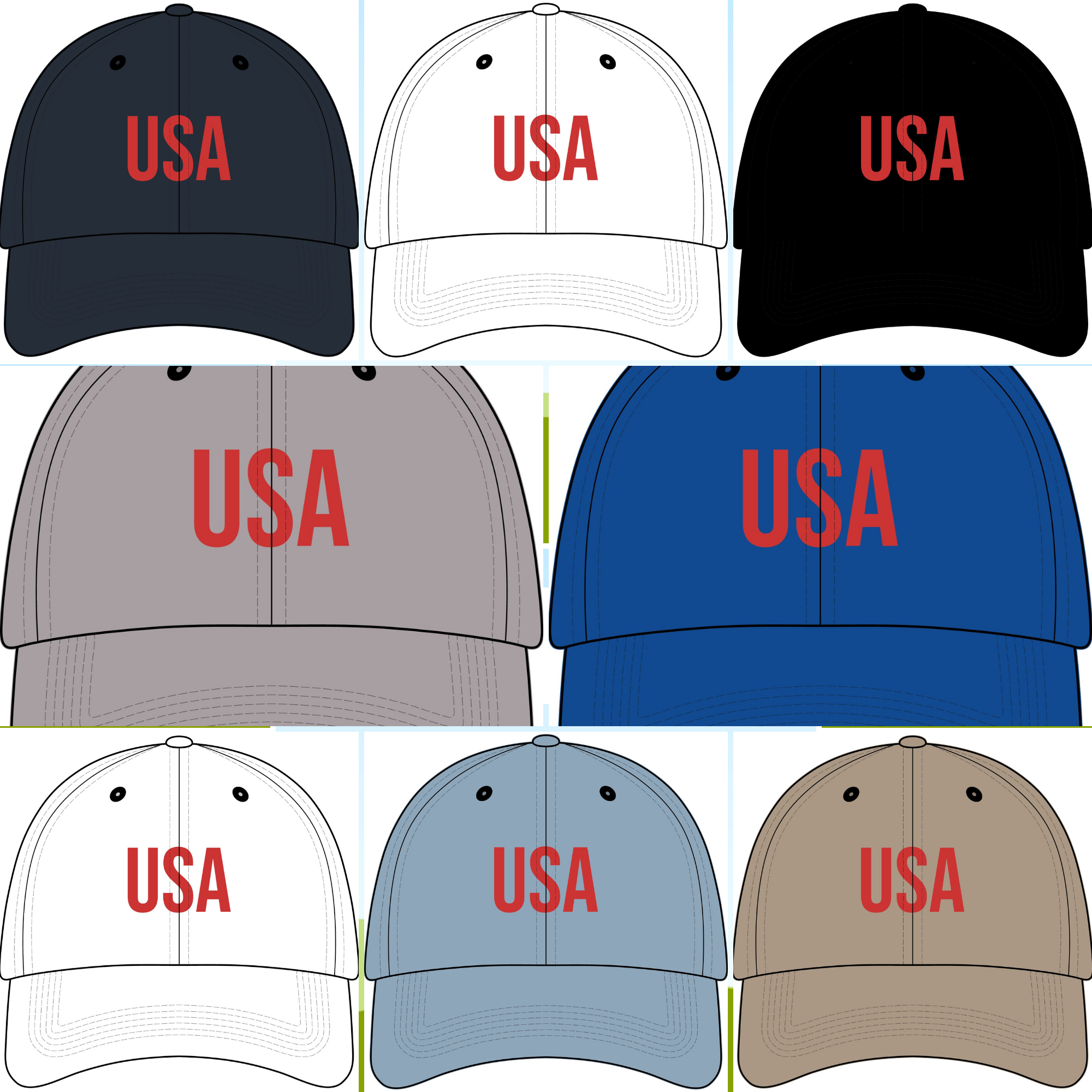 Kids USA Embroidered Cap | Patriotic Baseball Hat for Boys & Girls