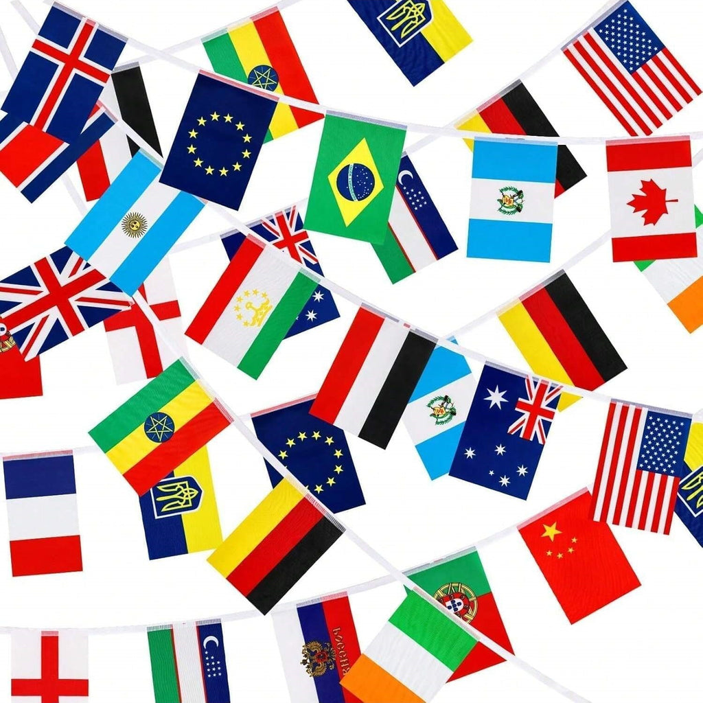 International Flag Banner – World Cup 2026 Party Decoration for Football Fans