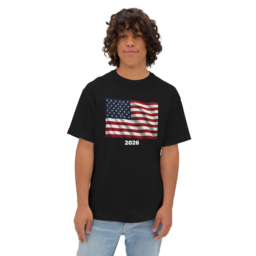 USA Flag Oversized Unisex T-Shirt 2026