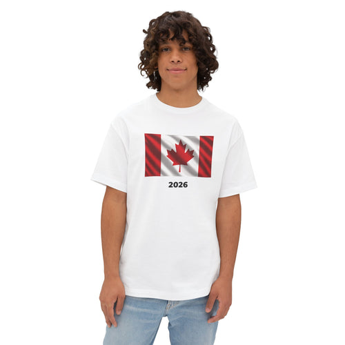 Canada Flag Oversized Unisex T-Shirt 2026