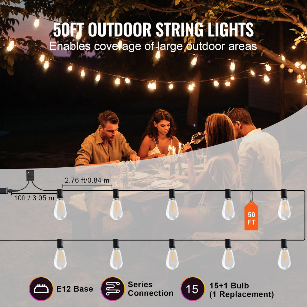 Outdoor String Lights for Garden & Patio – Perfect Lighting for World Cup 2026 Watch Parties