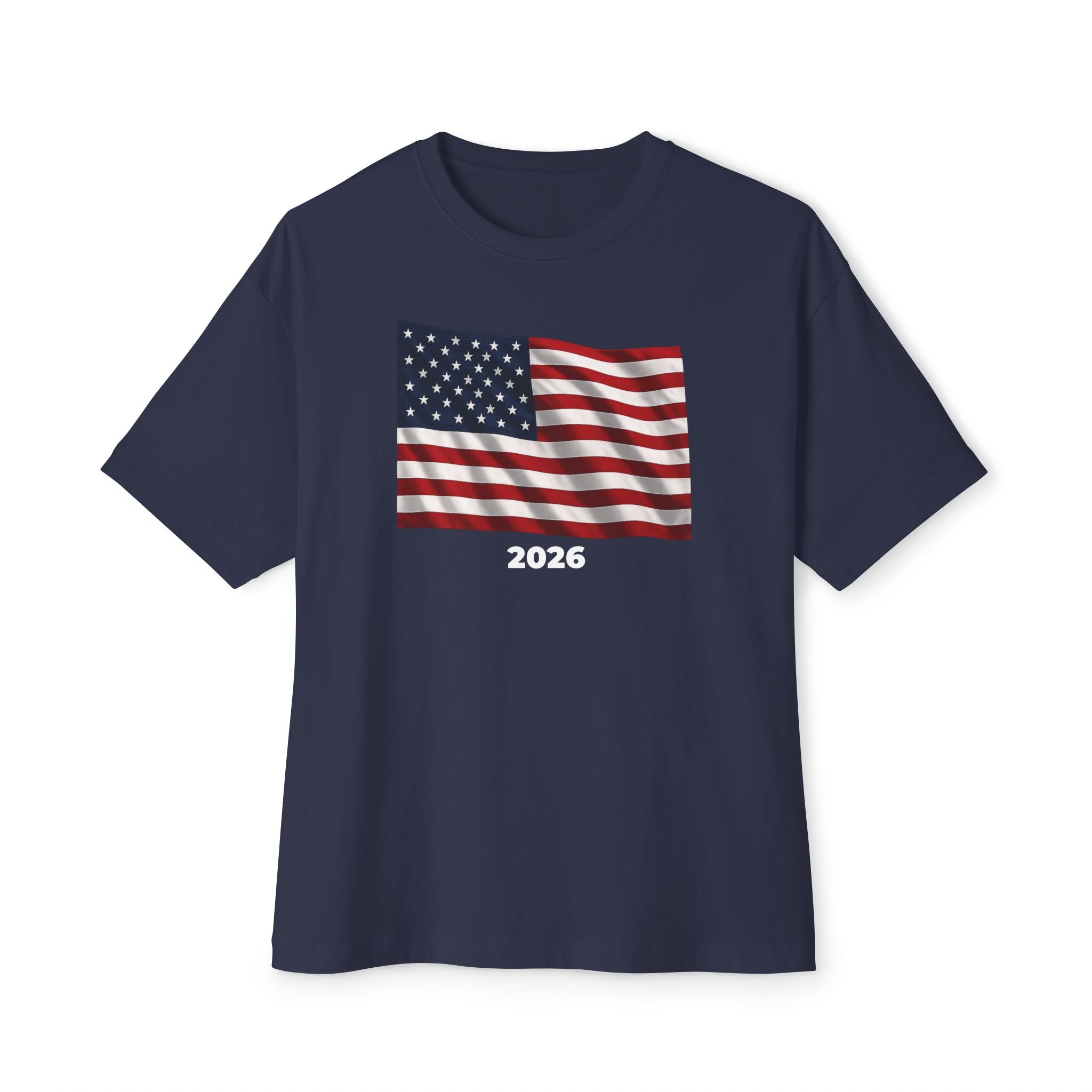 USA Flag Oversized Unisex T-Shirt 2026