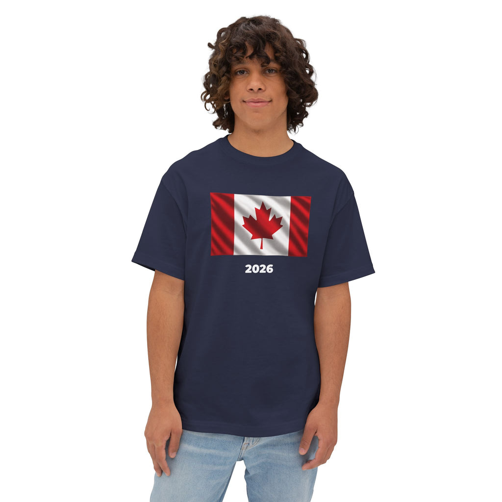 Canada Flag Oversized Unisex T-Shirt 2026