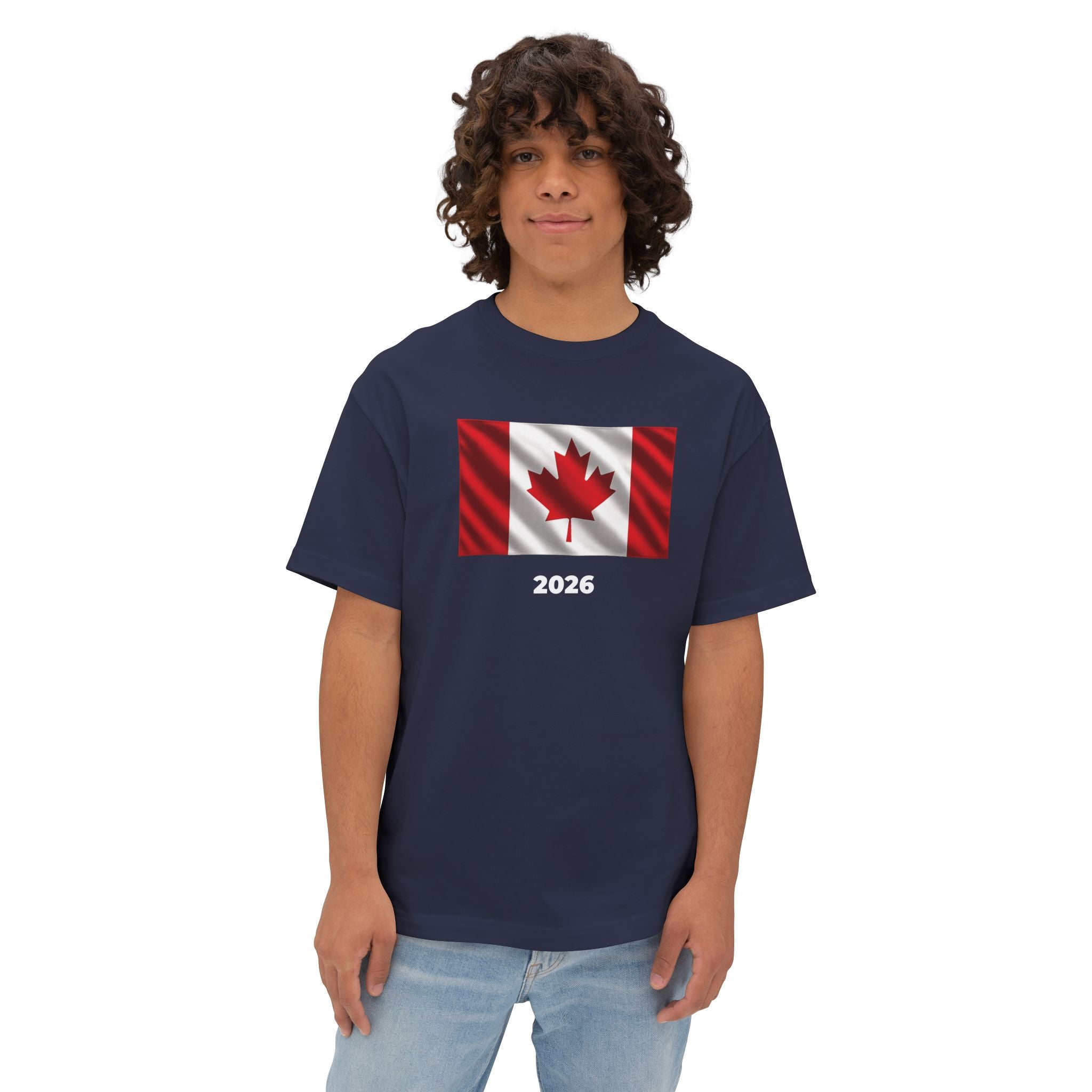 Canada Flag Oversized Unisex T-Shirt 2026