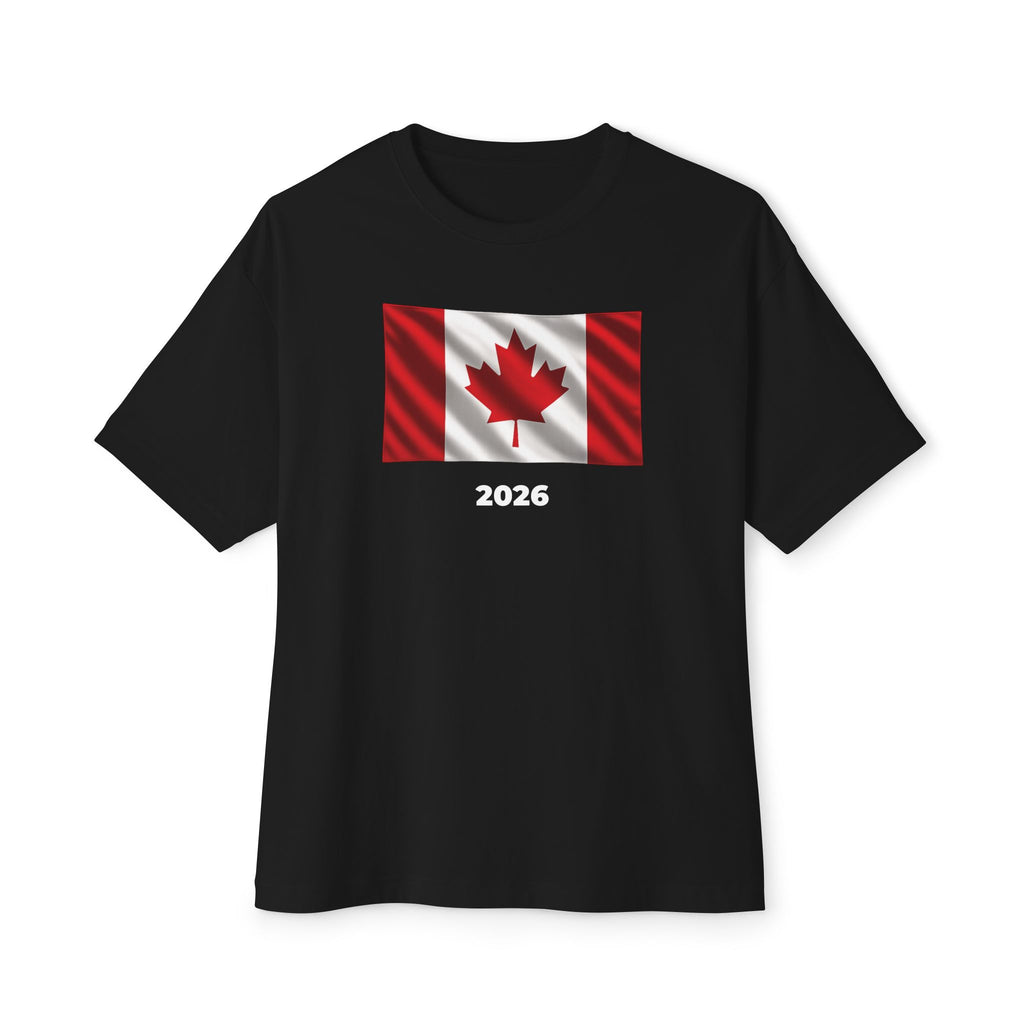 Canada Flag Oversized Unisex T-Shirt 2026