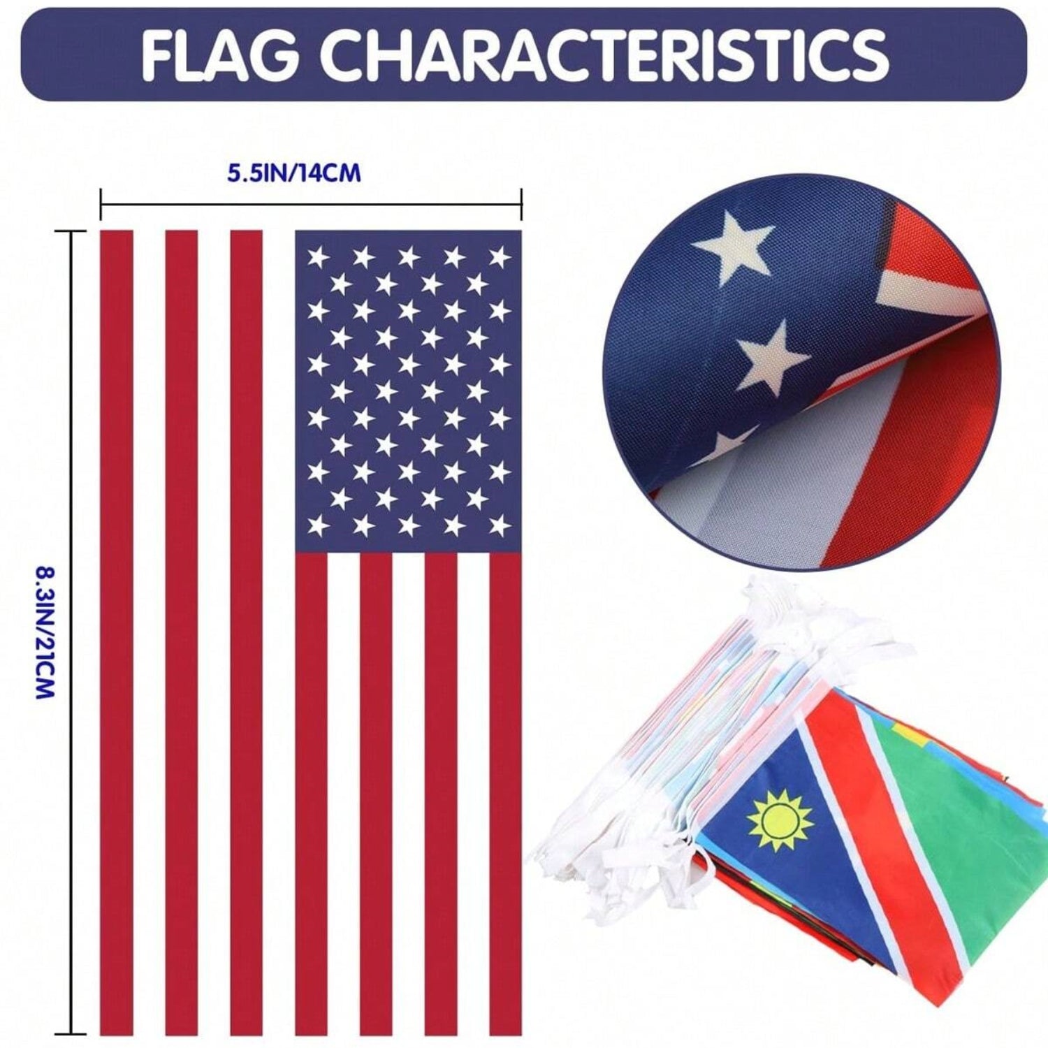 International Flag Banner – World Cup 2026 Party Decoration for Football Fans