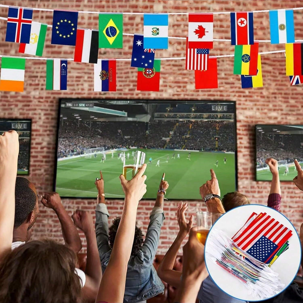International Flag Banner – World Cup 2026 Party Decoration for Football Fans