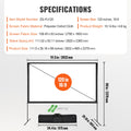 Outdoor Projector Screen 120” – Ideal for World Cup 2026 & Backyard Movie Nights